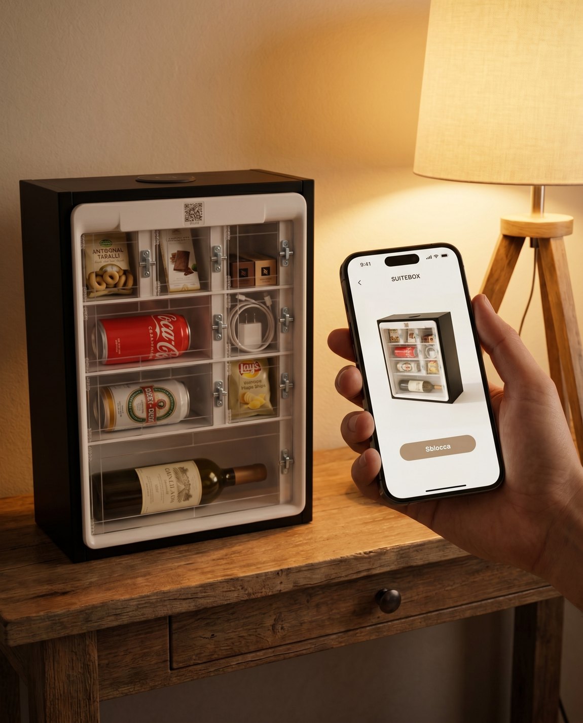 SUITEBOX da Tavolo con sblocco da app