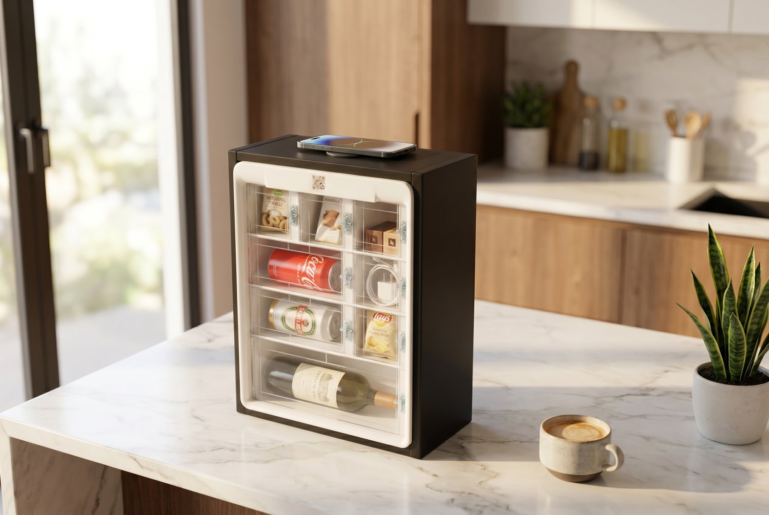 SUITEBOX da Tavolo su un piano cucina in marmo